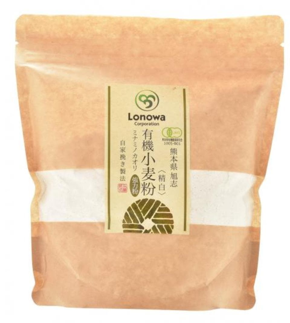 小麦粉 (強力粉: ミナミノカオリ) 精白 [無農薬・無化学肥料・有機JAS認定]