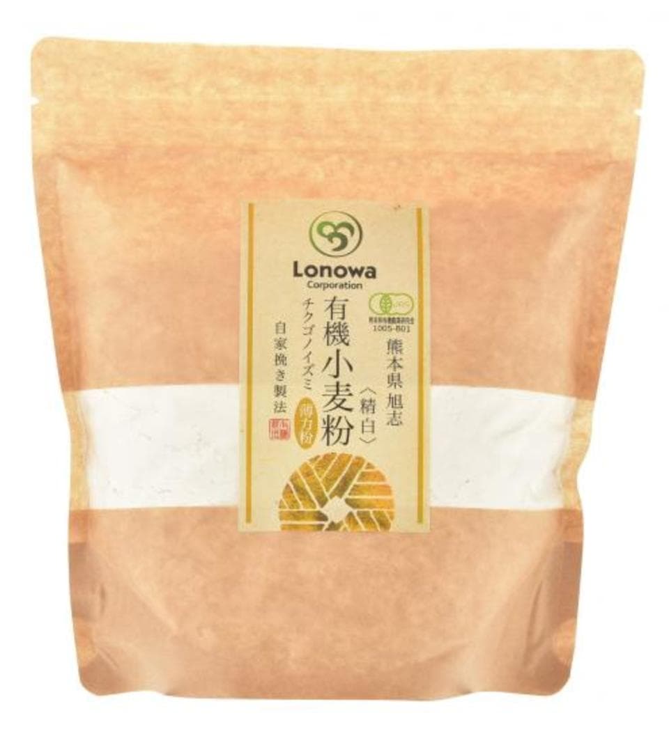 小麦粉 (薄力粉: チクゴイズミ) 精白 [無農薬・無化学肥料・有機JAS認定]