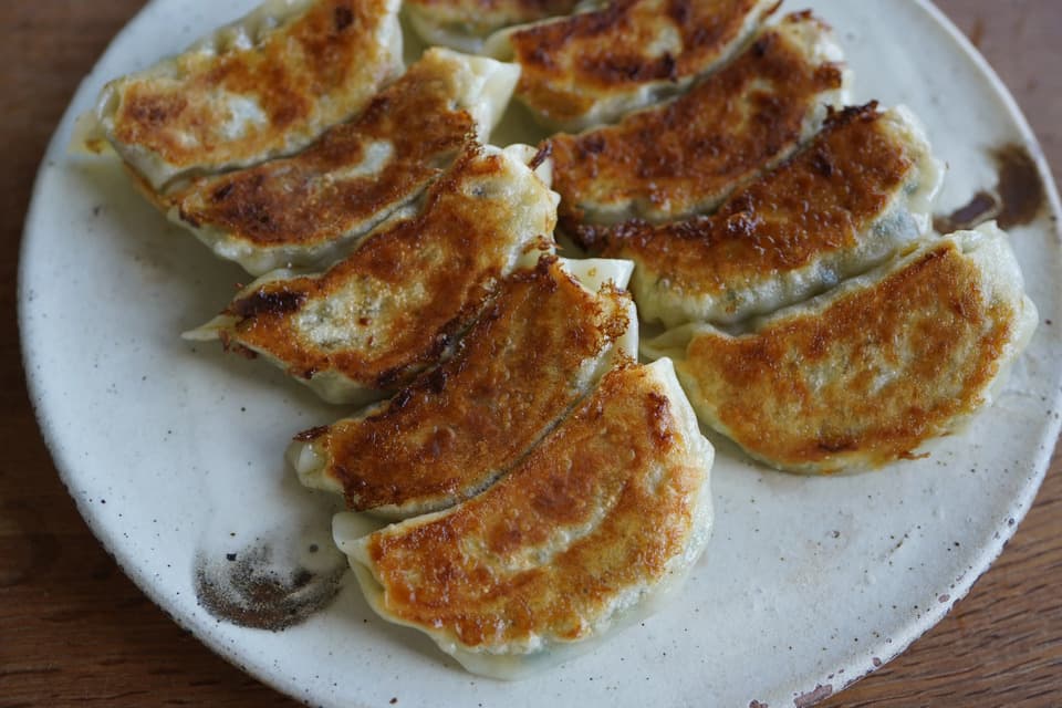 大豆ミートの餃子