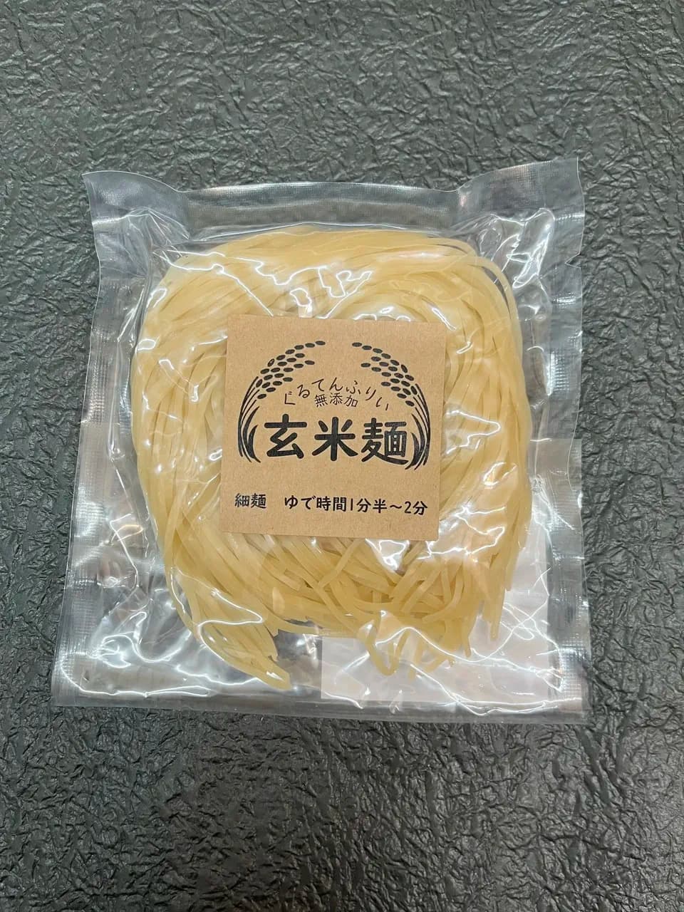 無添加　玄米麺