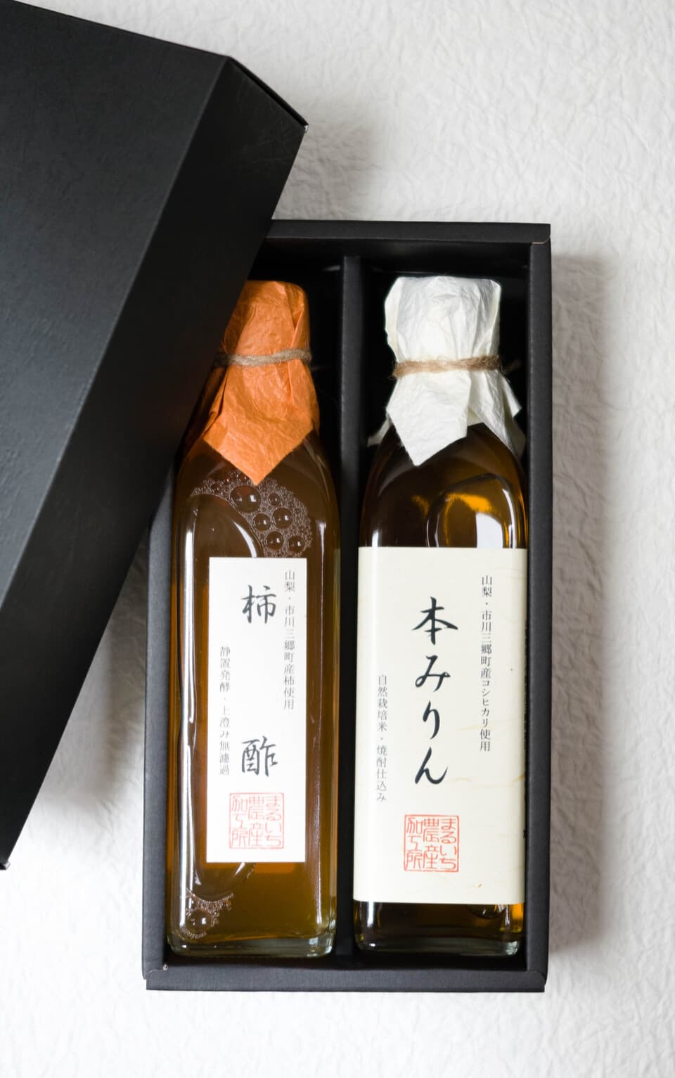 ギフトボックス入り「柿酢・本みりん」セット