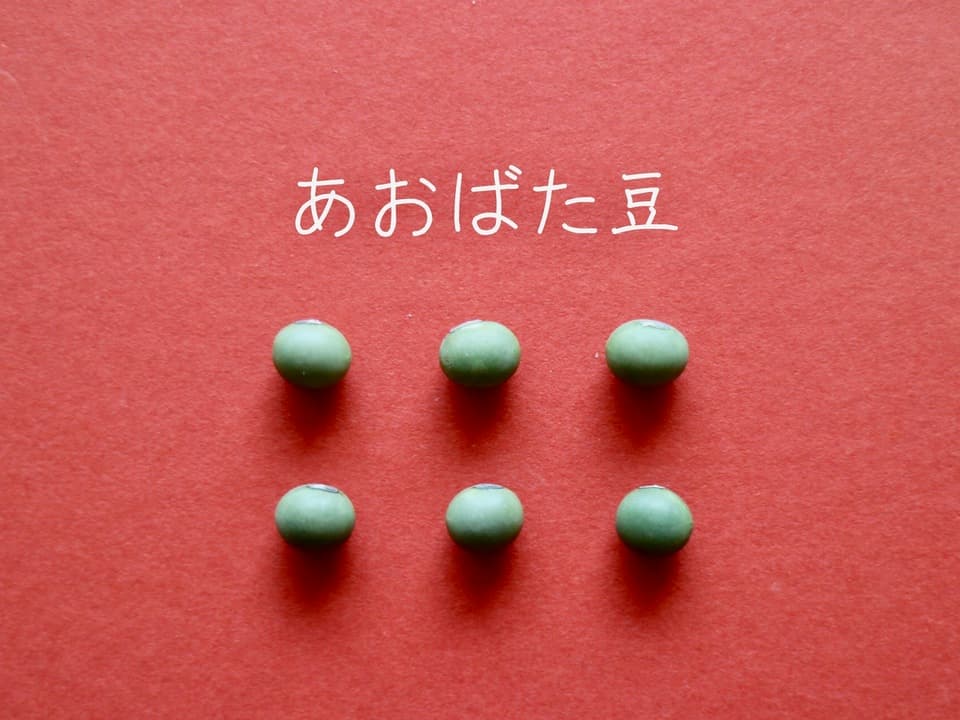 豆【あおばた豆　２００g】色も味も深く濃い青大豆