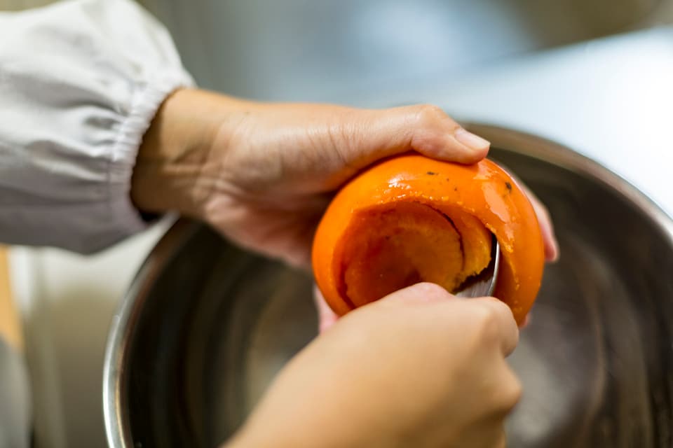 岐阜県産富有柿100％＜柿みつ＞着色料・保存料不使用/柿だけで作る甘みと酸味の蜜