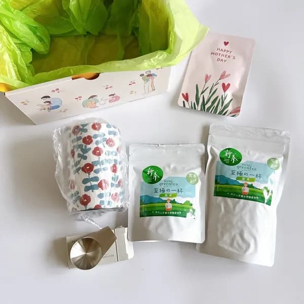 2026母の日新茶ギフト（荒茶）茶筒セット