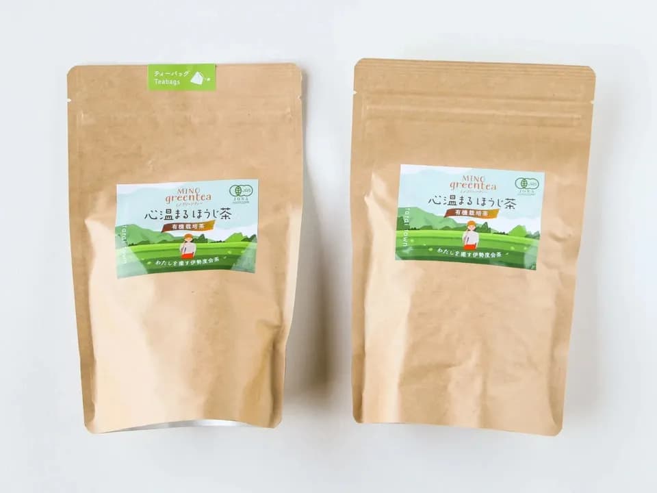 有機栽培・心温まるほうじ茶 リーフ/ティーバッグ　伊勢度会茶