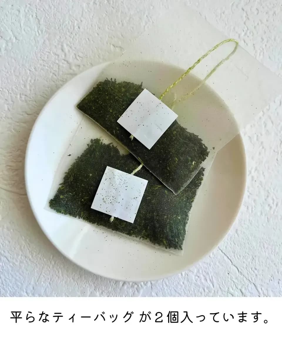 暑中お見舞い　お茶入りてがみ　茶てがみ　緑茶ティーバッグ2個入り
