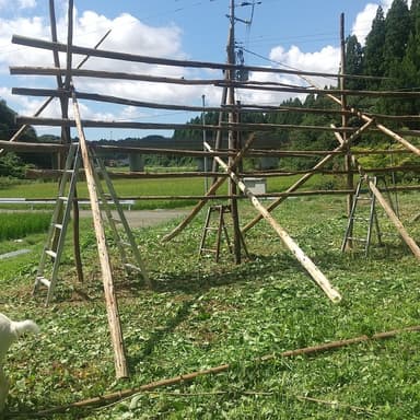 稲架場つくり