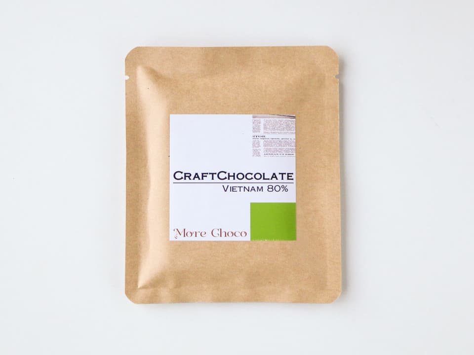 カカオ豆ときび砂糖だけで作るクラフトチョコレート＜ベトナム産カカオ80％＞