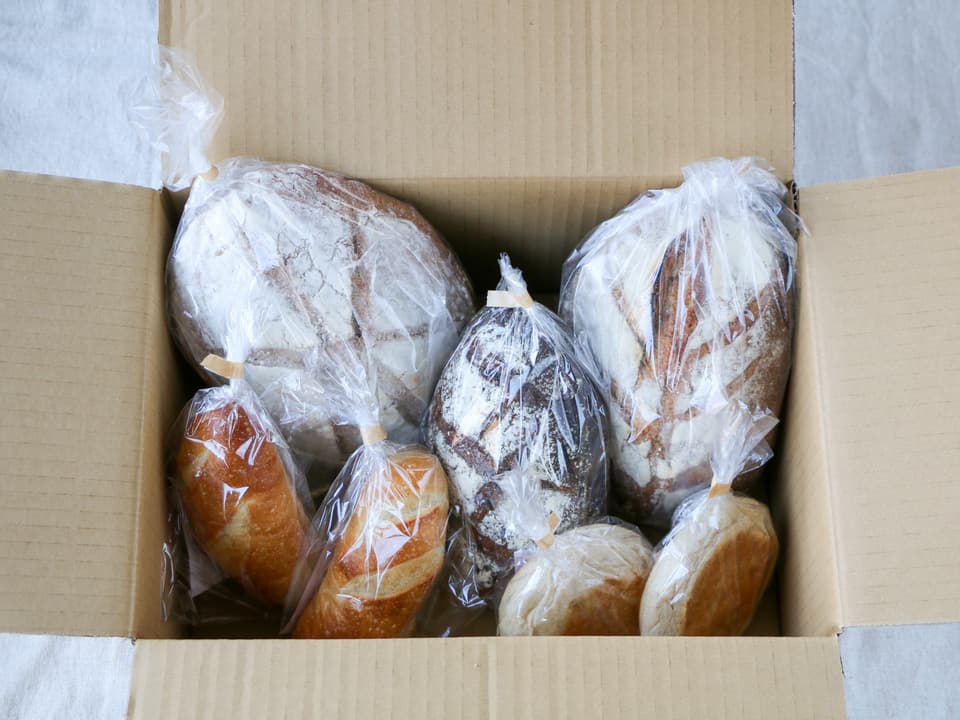 信州産小麦パンセット-自家製レーズン酵母とホシノ天然酵母使用-（発送不可地域あります）