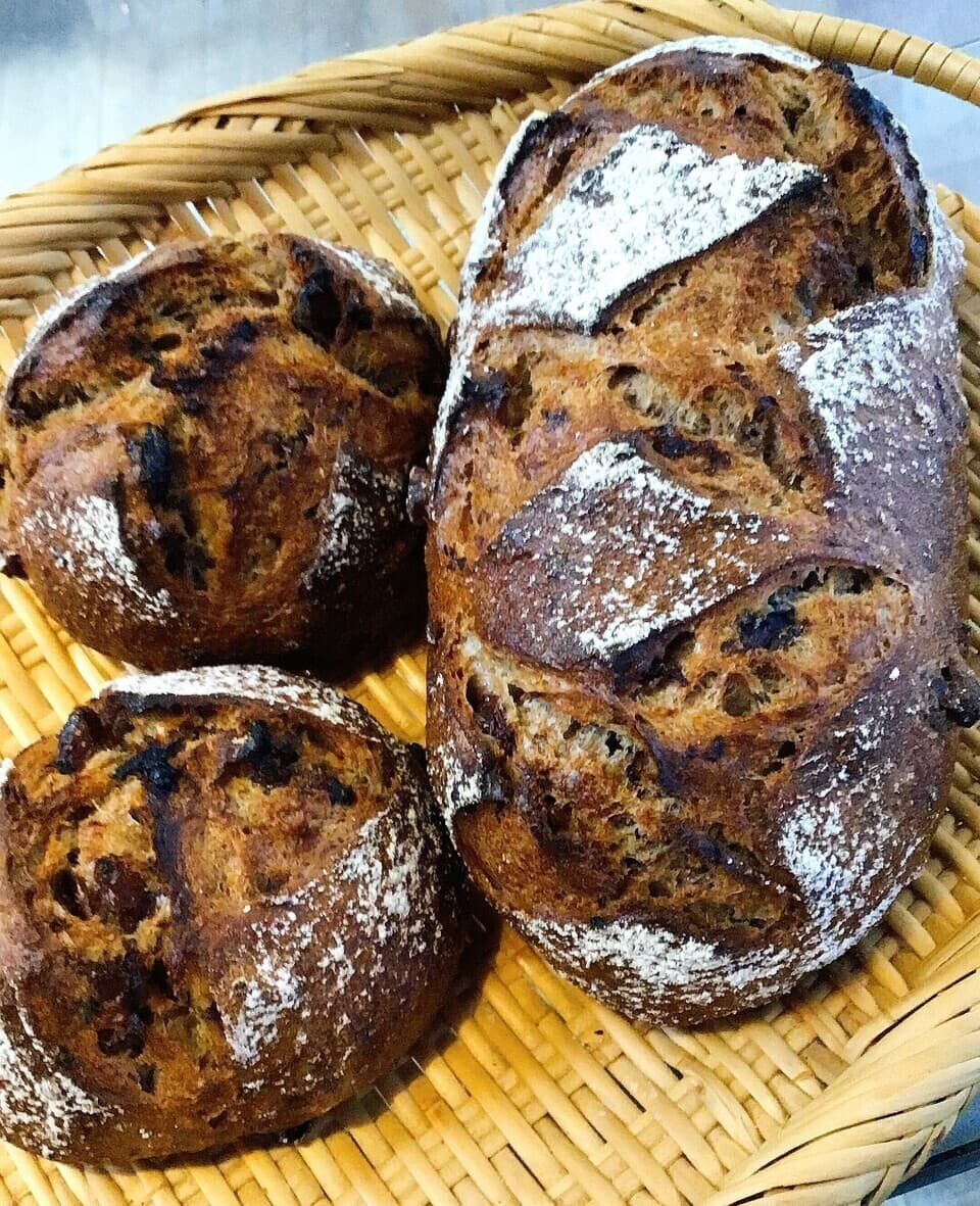 【限定福袋】【２個増量 】信州産小麦パンセット-自家製レーズン酵母とホシノ天然酵母使用-（発送不可地域あります）