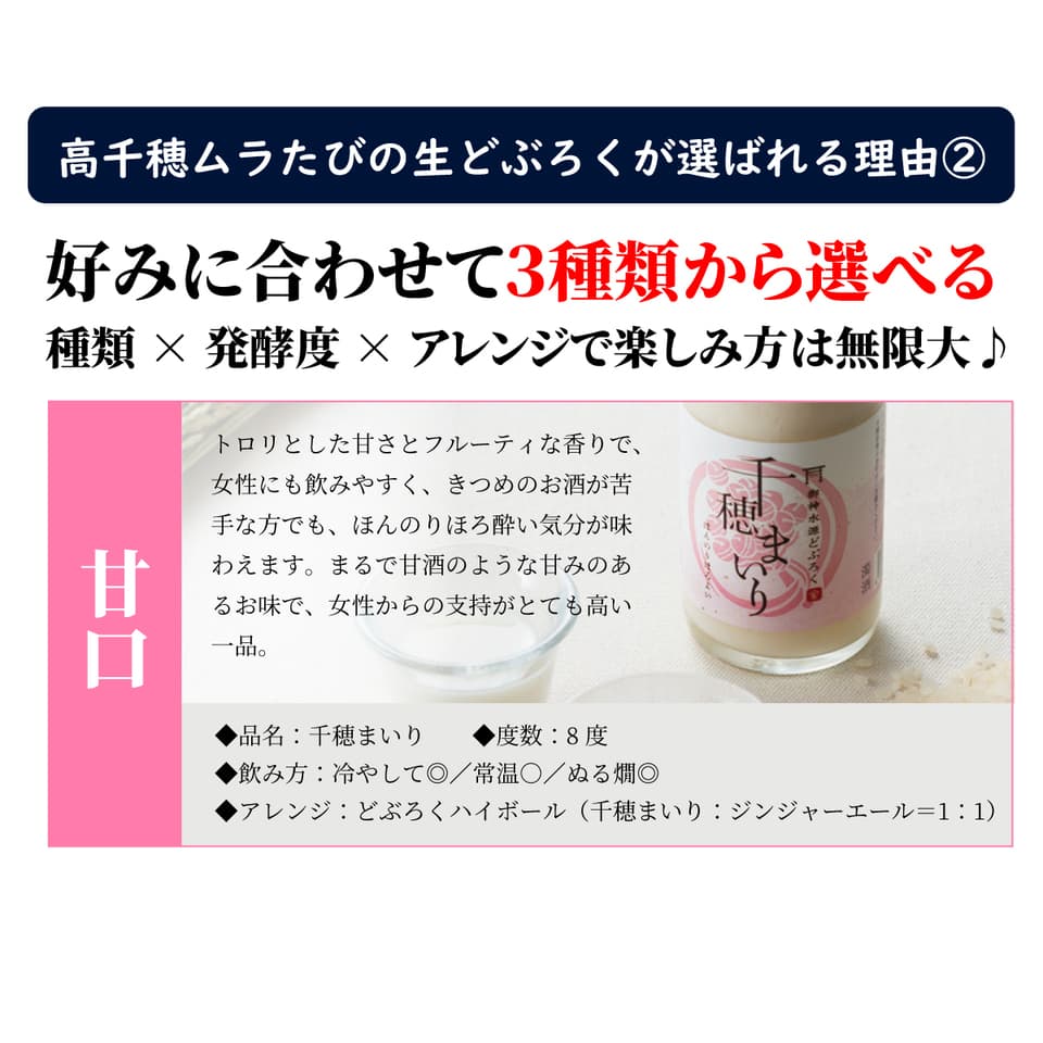 火入れなし自宅で熟成発酵できる オリジナルの味が楽しめる生どぶろく 甘口・辛口・中辛の3種類から選べる