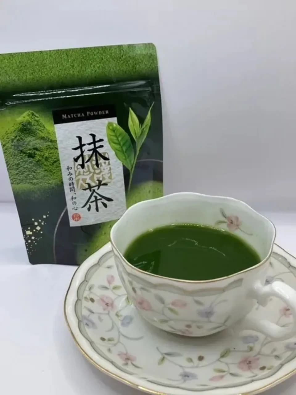 【濃厚抹茶グリーンティー】《農薬、化学肥料、除草剤不使用栽培の抹茶と、有機砂糖を使いブレンドしました。》　