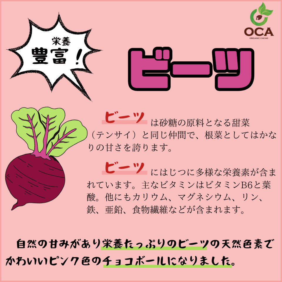 ベトナム産有機栽培＜皮も丸ごとカカオ豆チョコレートボール＞ダーク72%・ホワイト・ビーツ・ガックフルーツ