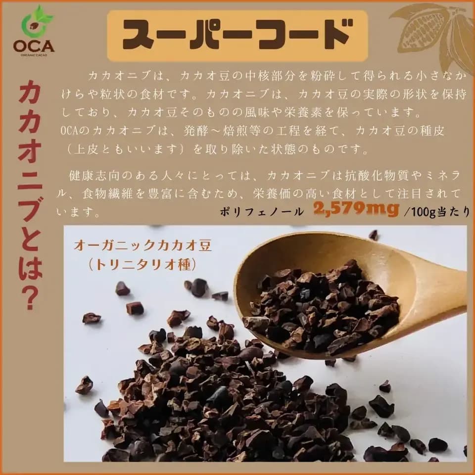 【オーガニック】カカオニブチョコレートボール70ｇ