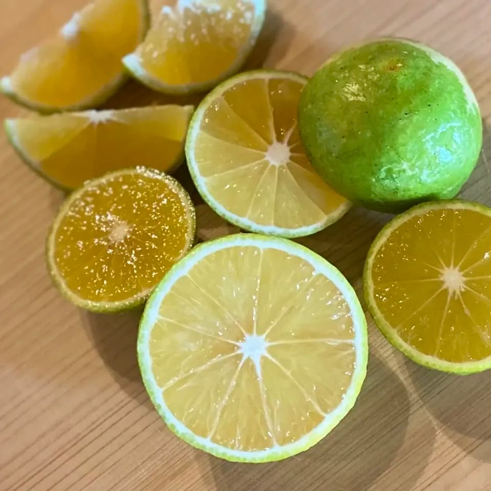 農薬・肥料不使用「青切りかぼす」