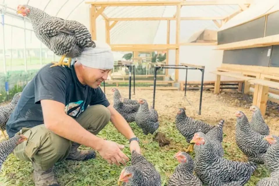 優秀賞を受賞した　北海道の純国産鶏平飼い自然卵「おのたま」