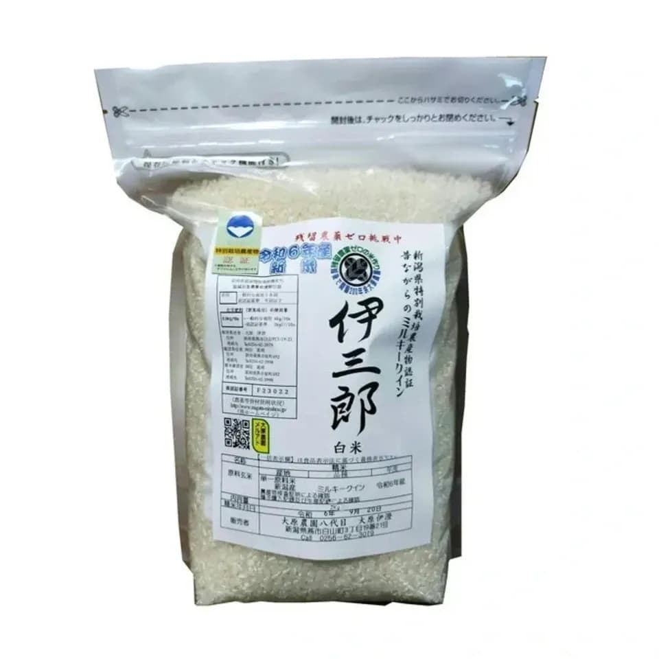 【新米】令和7年度産＜新潟産ミルキークイン＞真空パック（選択精米　玄米/白米）残留農薬検出ゼロ継続中