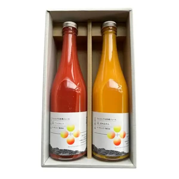 温州みかん500ml 、ブラッドオレンジ500ml 各1本