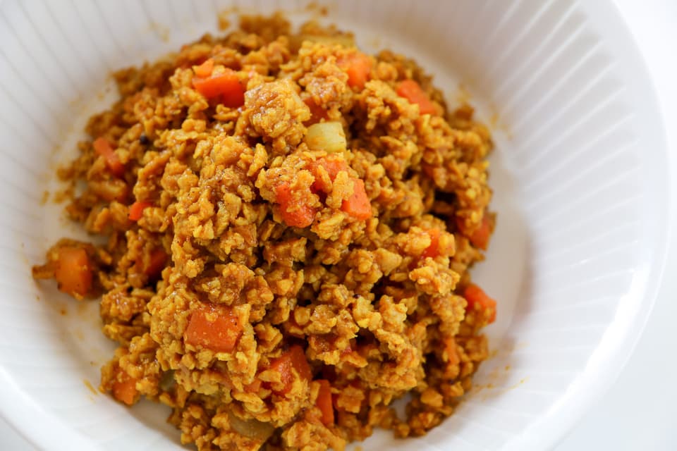 京の八百屋が作る化学調味料無添加惣菜＜大豆ミートのベジキーマカレー＞農薬・化学肥料不使用の野菜使用