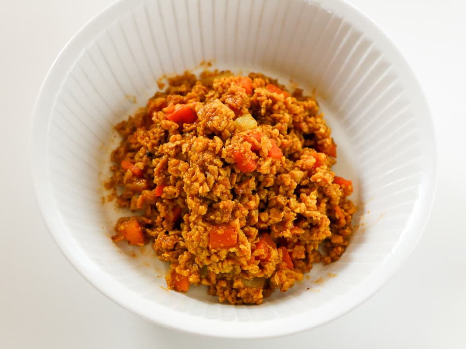 京の八百屋が作る化学調味料無添加惣菜＜大豆ミートのベジキーマカレー＞農薬・化学肥料不使用の野菜使用