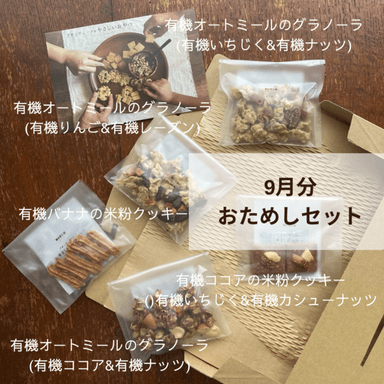 9月分の焼き菓子発送が完了しました☺️