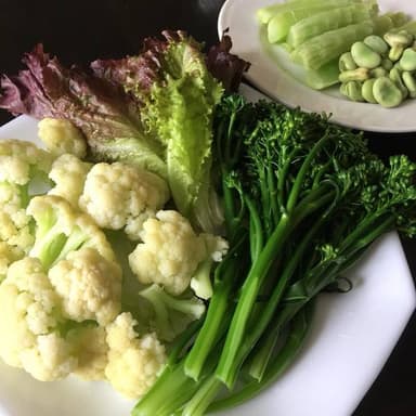 旬を温野菜でプチご馳走