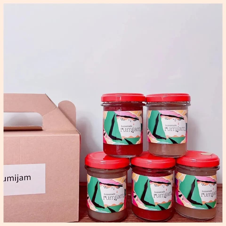 rumijamの保存料・着色料無添加ジャムのHAPPYBOX(ミニサイズ５個入り）