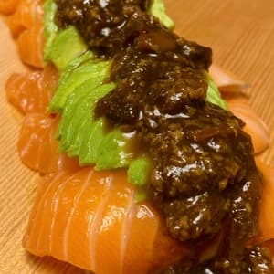 納豆麹サーモン寿司