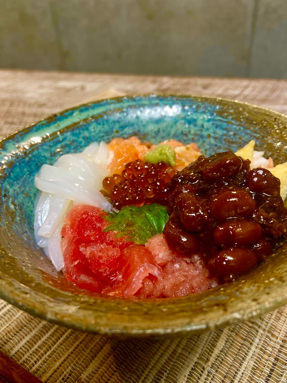 海鮮納豆麹丼