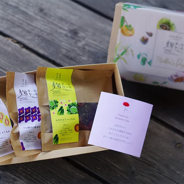 母の日ギフトBOX 麹チーズケーキ３種セット［里山ボタニカル］