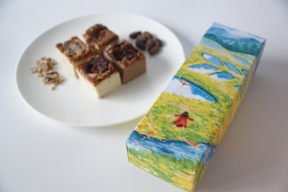 麹チーズケーキ・春の棚田ギフトBOX（ラッピング・カード対応可）