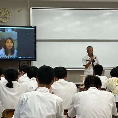 自然栽培コシヒカリの講演会in佐賀県立高志館高校