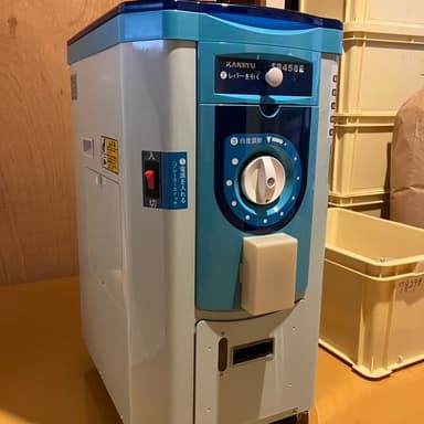 新しい精米機に感謝