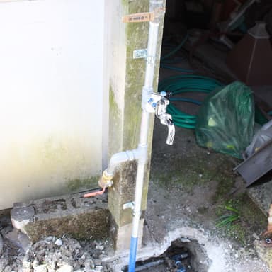 水道管が凍結で修理
