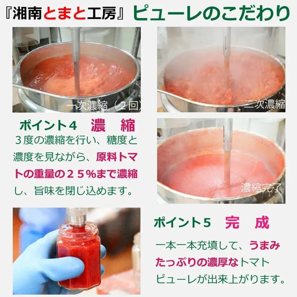 湘南完熟トマト100％ 無添加トマトピューレ