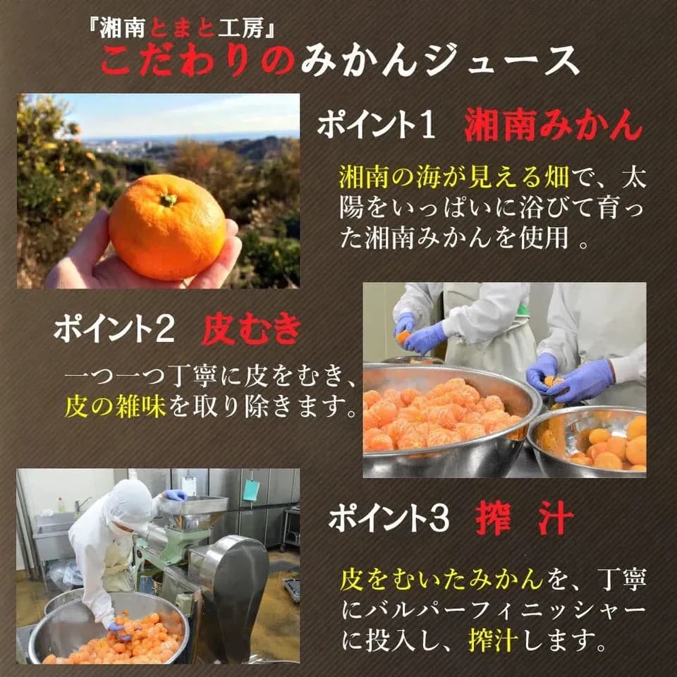 湘南無添加100％トマトジュースとみかんジュースのギフトセット