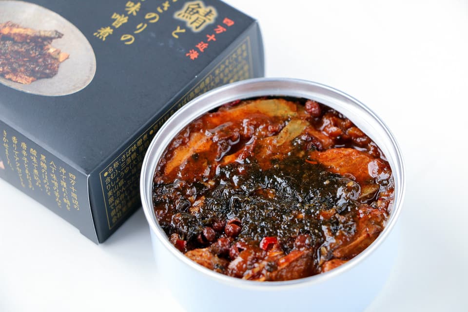 板前仕込みの極上鯖缶＜鯖とあおさのりの缶詰 醤油オイル煮・八丁味噌煮＞四万十近海のごま鯖使用・無添加（保存料・化学調味料不使用）