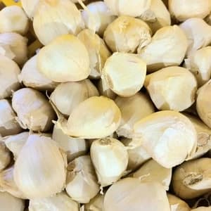 濃厚で甘い！大粒【福地ホワイト六片にんにく】農薬・化学肥料・除草剤・防虫剤等不使用（バラ）