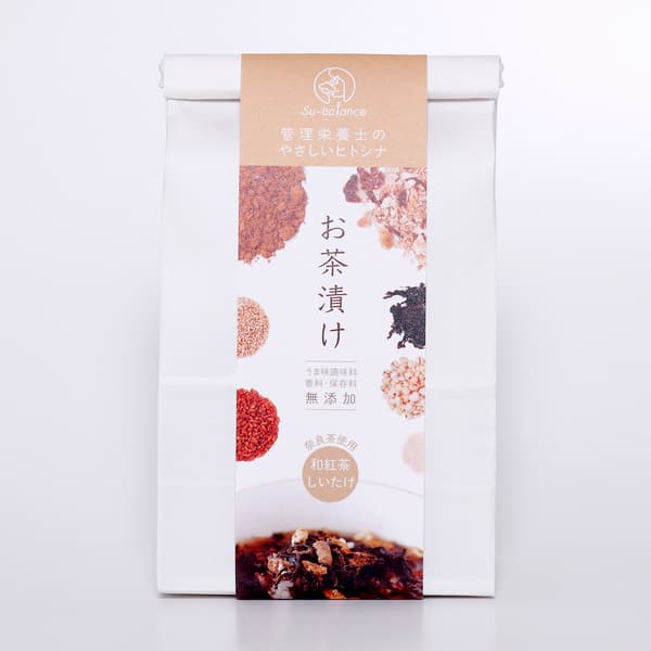 美味しい大和茶入り 無添加お茶漬け  和紅茶＋しいたけ 3食入