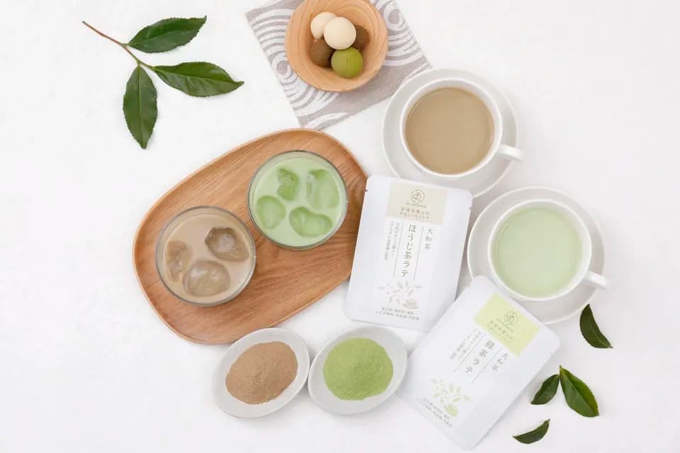 無添加  奈良県産 大和茶ラテ