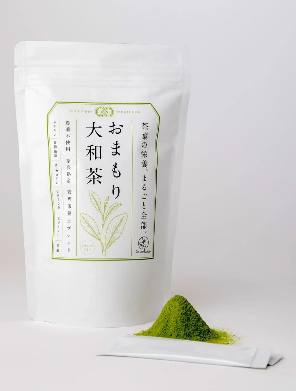 【農薬不使用緑茶粉末】おまもり大和茶30包入　