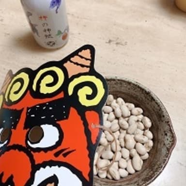 豆まきと掛け声