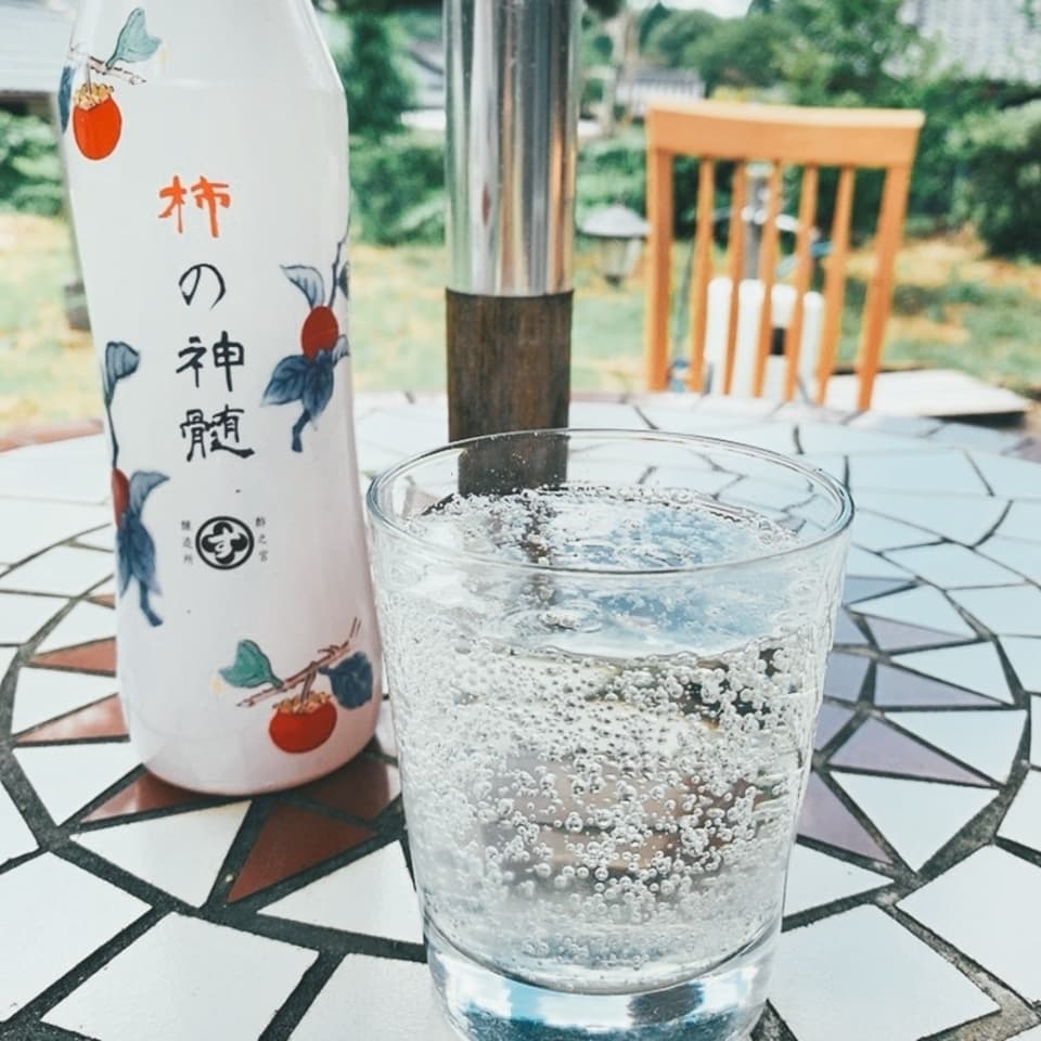 柿の神髄の炭酸割り
