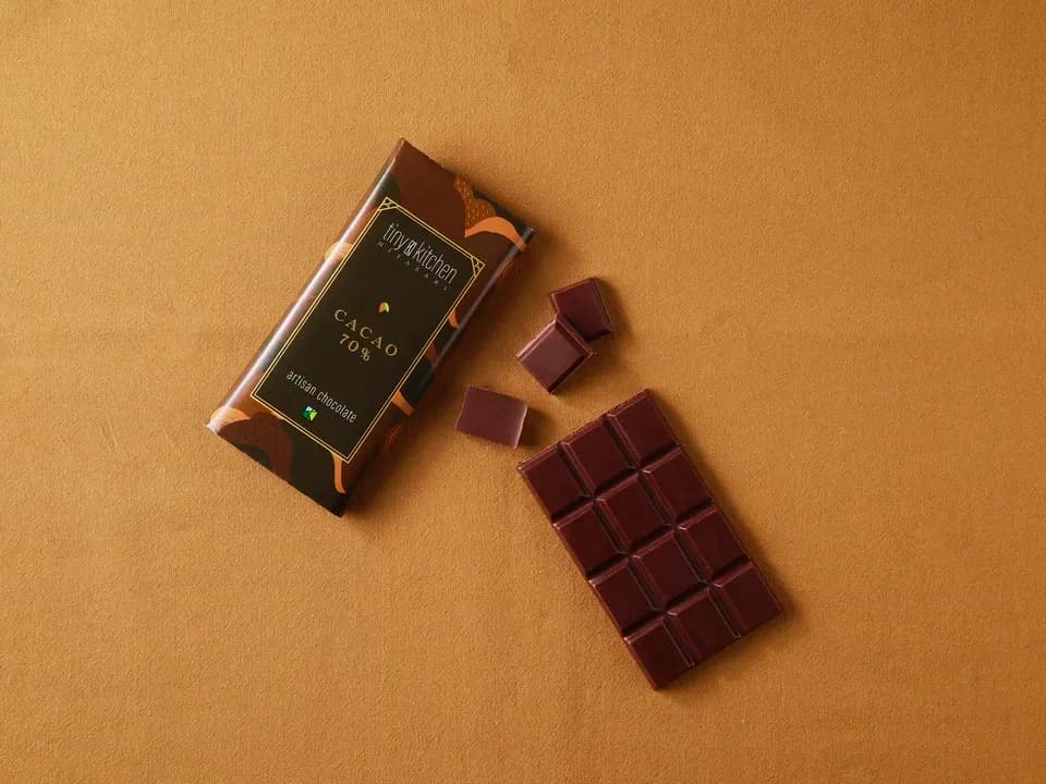 宮﨑発、添加物、白砂糖不使用クラフトチョコレート単品（プレーン