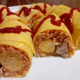 オムライス恵方巻