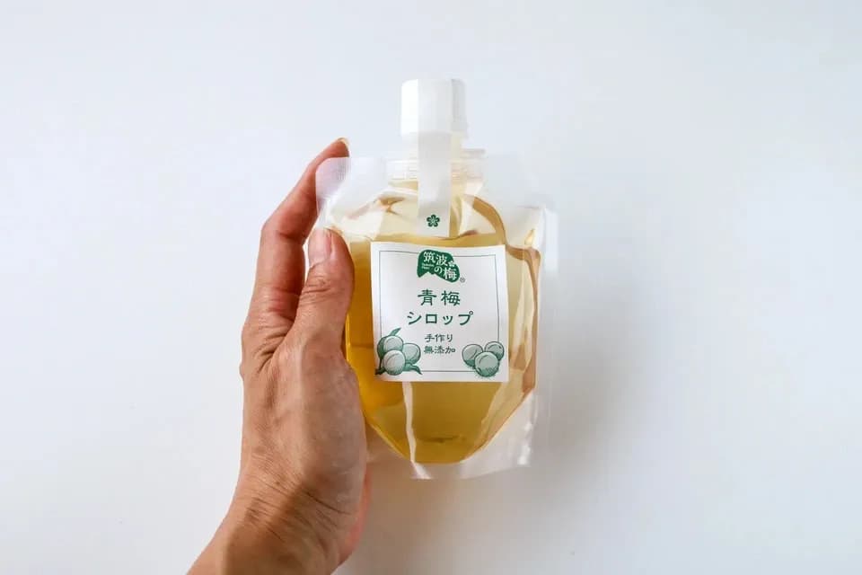 筑波の梅と砂糖だけで無加水手作り＜青梅シロップ＞保存料着色料無添加