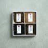 山椒じゃこ35g×1、山蕗山椒70g×1、茎わかめ煮70g×1、山椒昆布70g×1