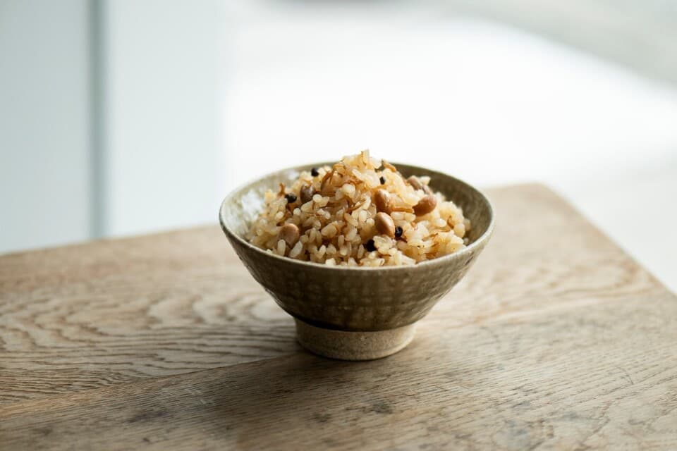 おじゃことお豆さんの炊き込みご飯