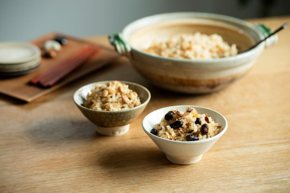 丹波黒豆とおじゃこの炊き込みご飯