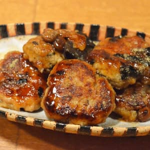 レンコンとあらめ大豆の鶏団子
